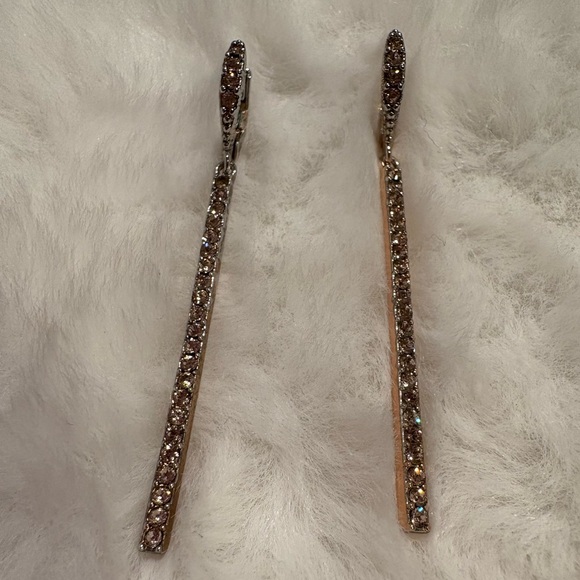 Givenchy Pave Linear Earrings – Rose Gold) - Picture 4 of 8